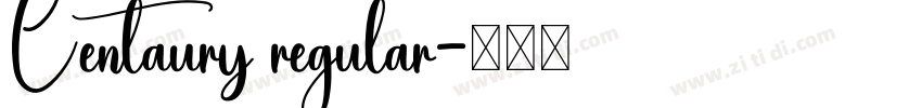 Centaury regular字体转换